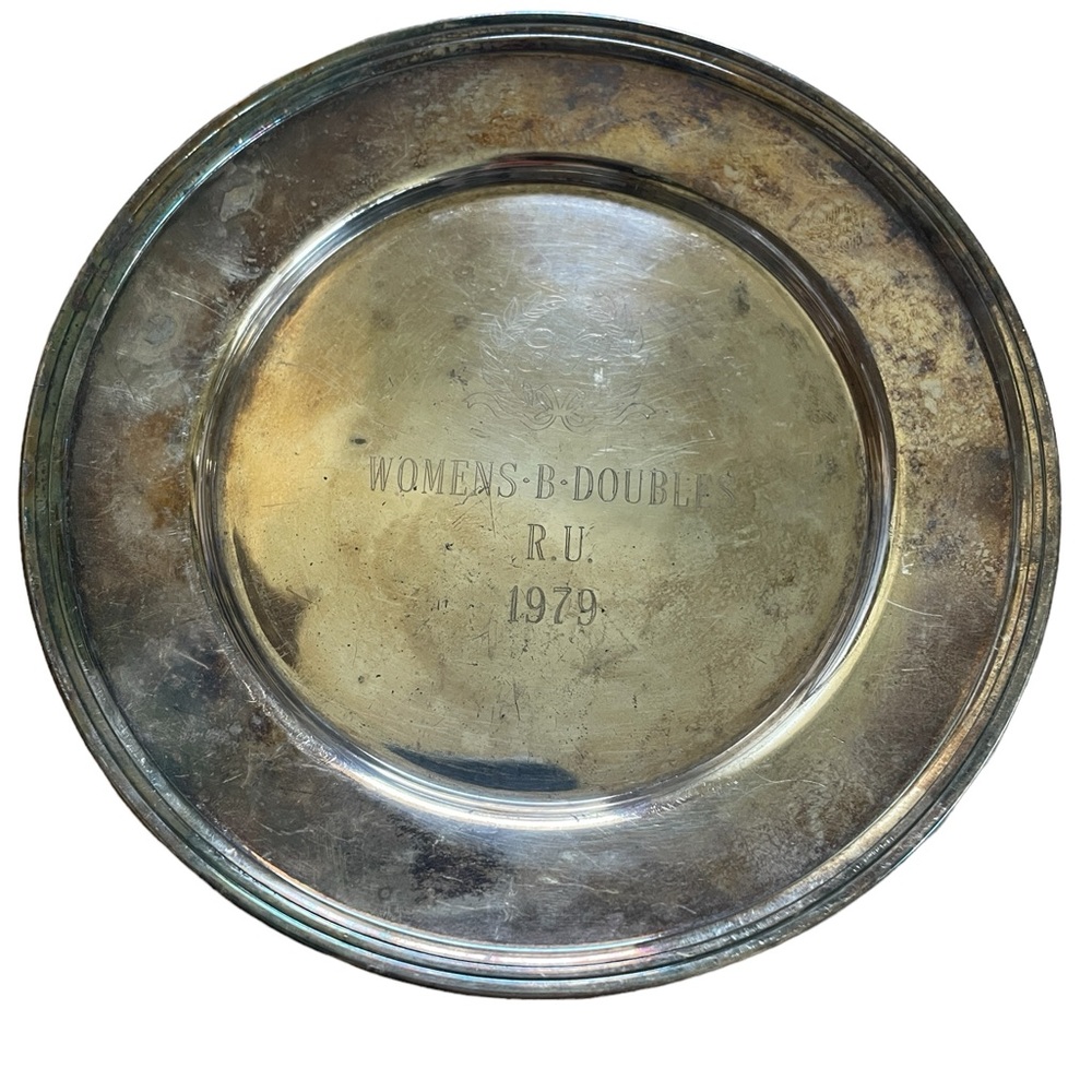 Vintage tennis trophy. HP (Hewitt Packer) women’s Doubles 1979
